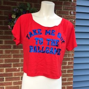 Pink by VS - Phillies Red Tee Shirt XS